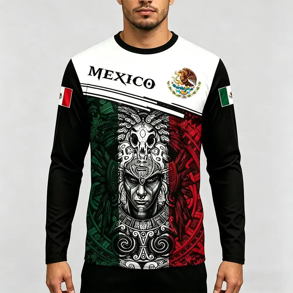 Mexico Themed Long Sleeve T-shirt