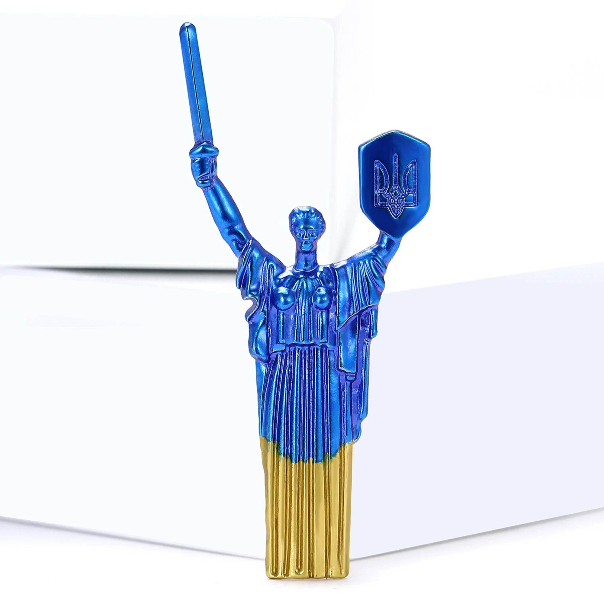 Ukrainian Motherland Statue Brooches for