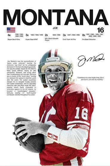 Classic American Football Sports Star Art Poster