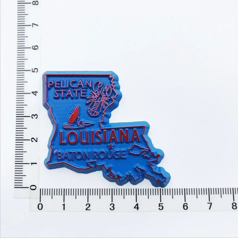 U.S. States Refrigerator Magnet