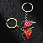 Afghanistan Map Flag Key Chain