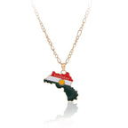 Kurdistan Map Necklace, Keychain