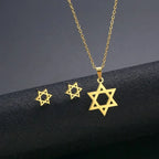 Jewish Magen Star of David Sterling Necklace