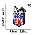 6pcs/set Rugby Ironing Patches