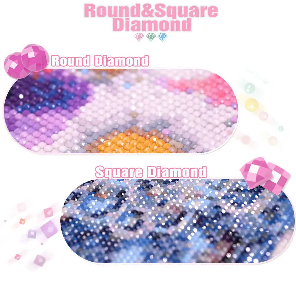 Huacan Peacock DIY Diamond Painting Animal Rain Diamond Mosaic New 2025 Complete Kit لوحات تزيينية