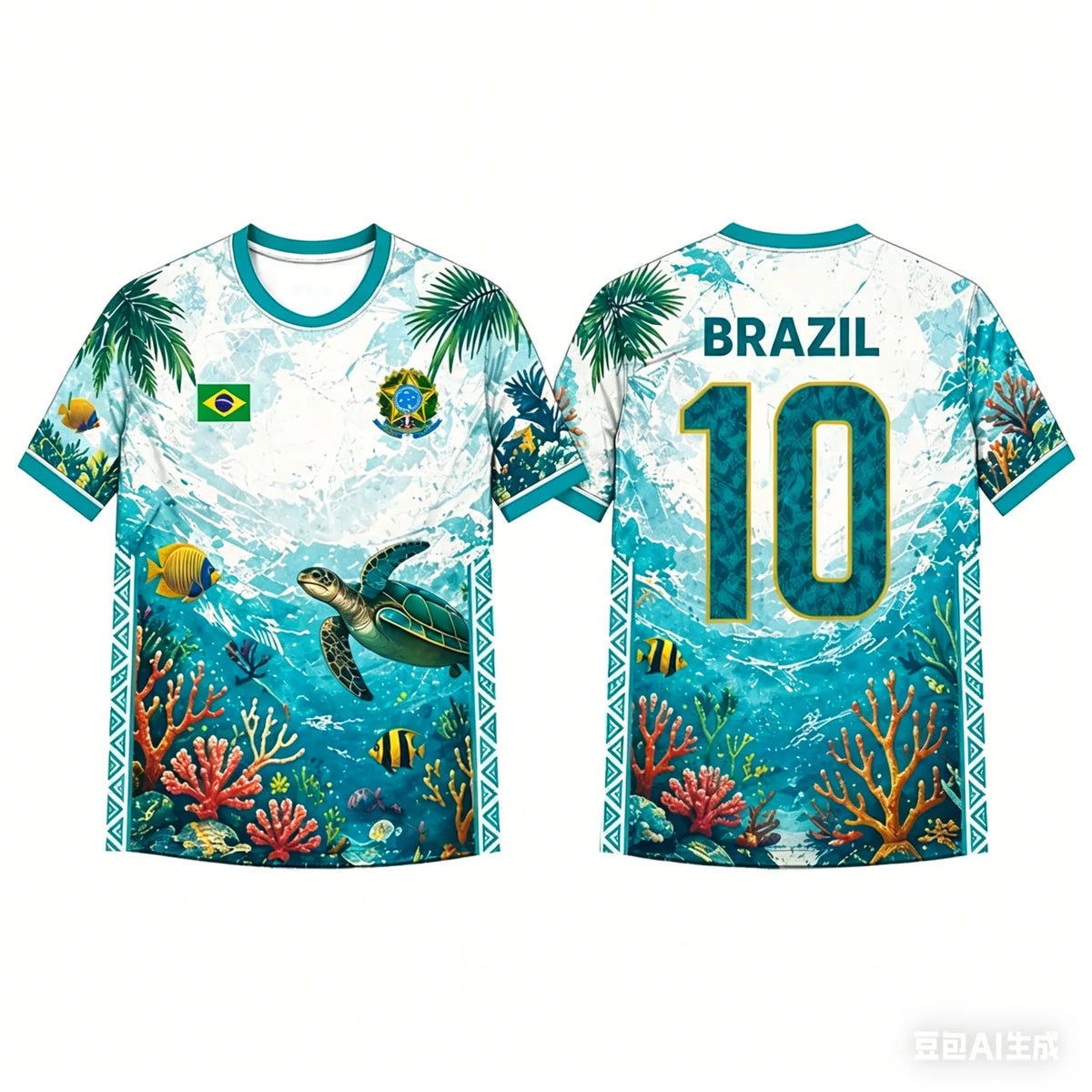 Brazil Football Jersey Breathable Tee