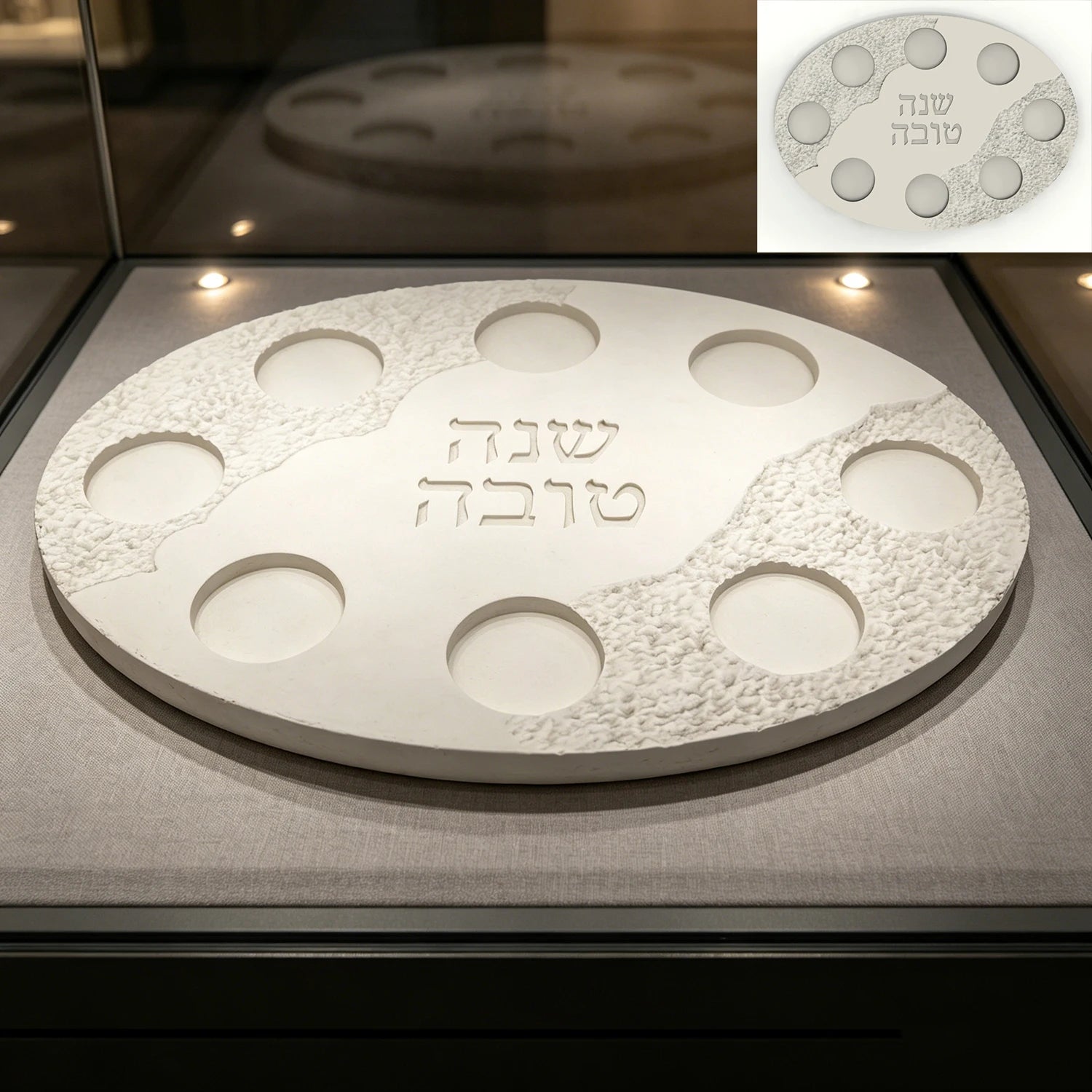 Silicone Mold For Oval Rosh Hashanah Jewish New Year