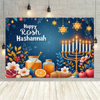 Happy Purim Rosh Hashanah Jewish New Year Background Carnival Festivals