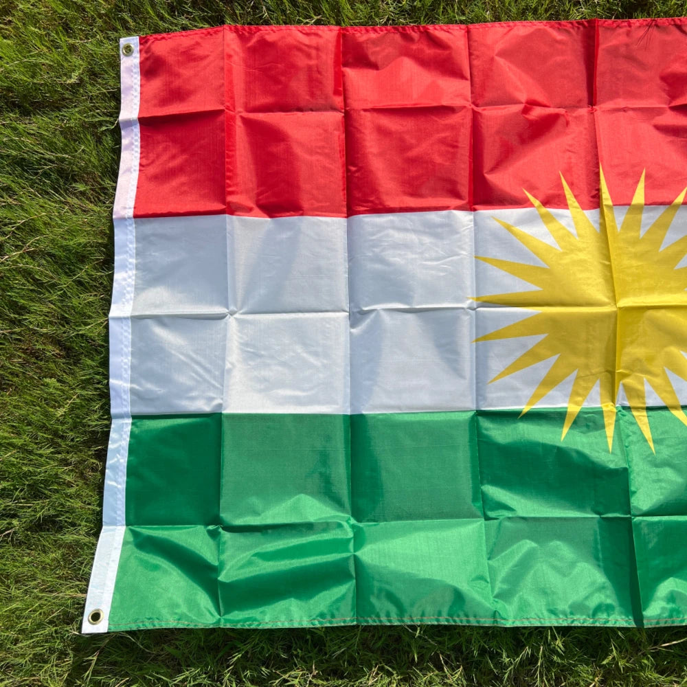 90*150cm Kurdistan Flag Hanging Polyester