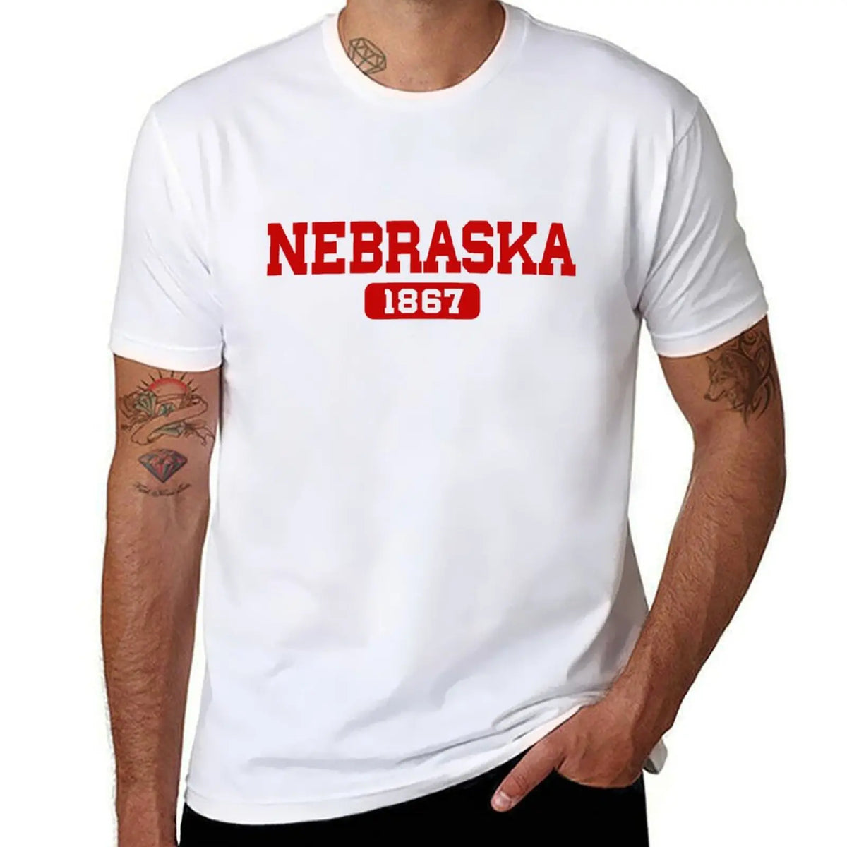 Nebraska Est. 1867 In Red T-Shirt