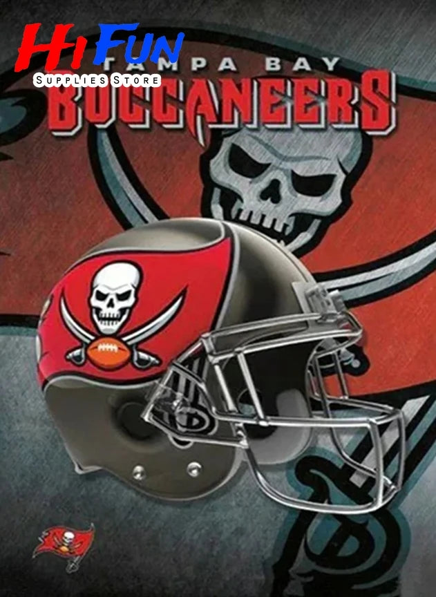 5D DIY Diamond Painting Helmet Stylings of Football Posters