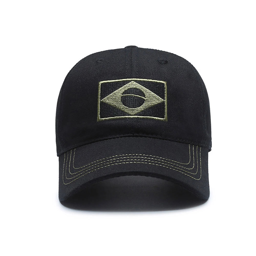 Brazil Flag Baseball Cap for Men