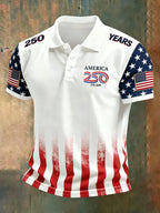 Polo Shirt USA Flag