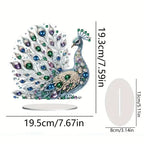 Peacock Diamond Art Table Kit