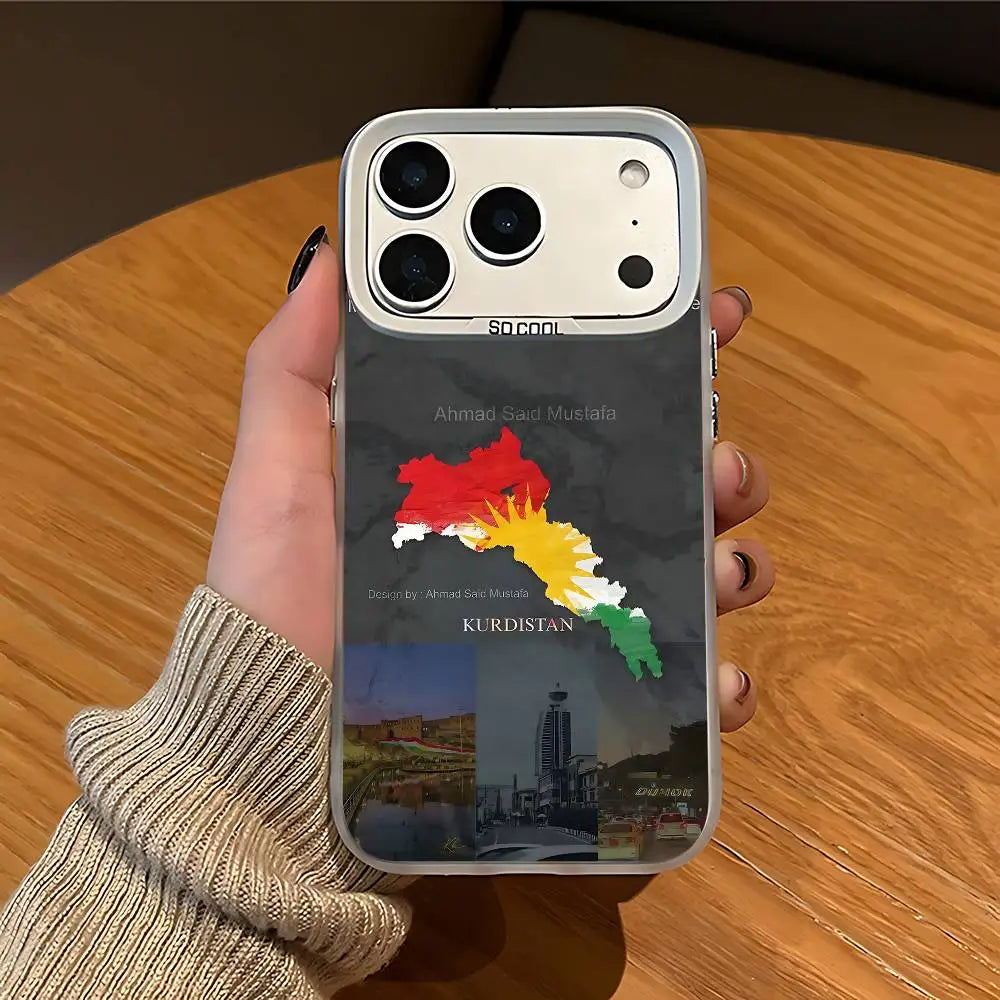 Kurdistan Map Design Printed Cover For iPhones
