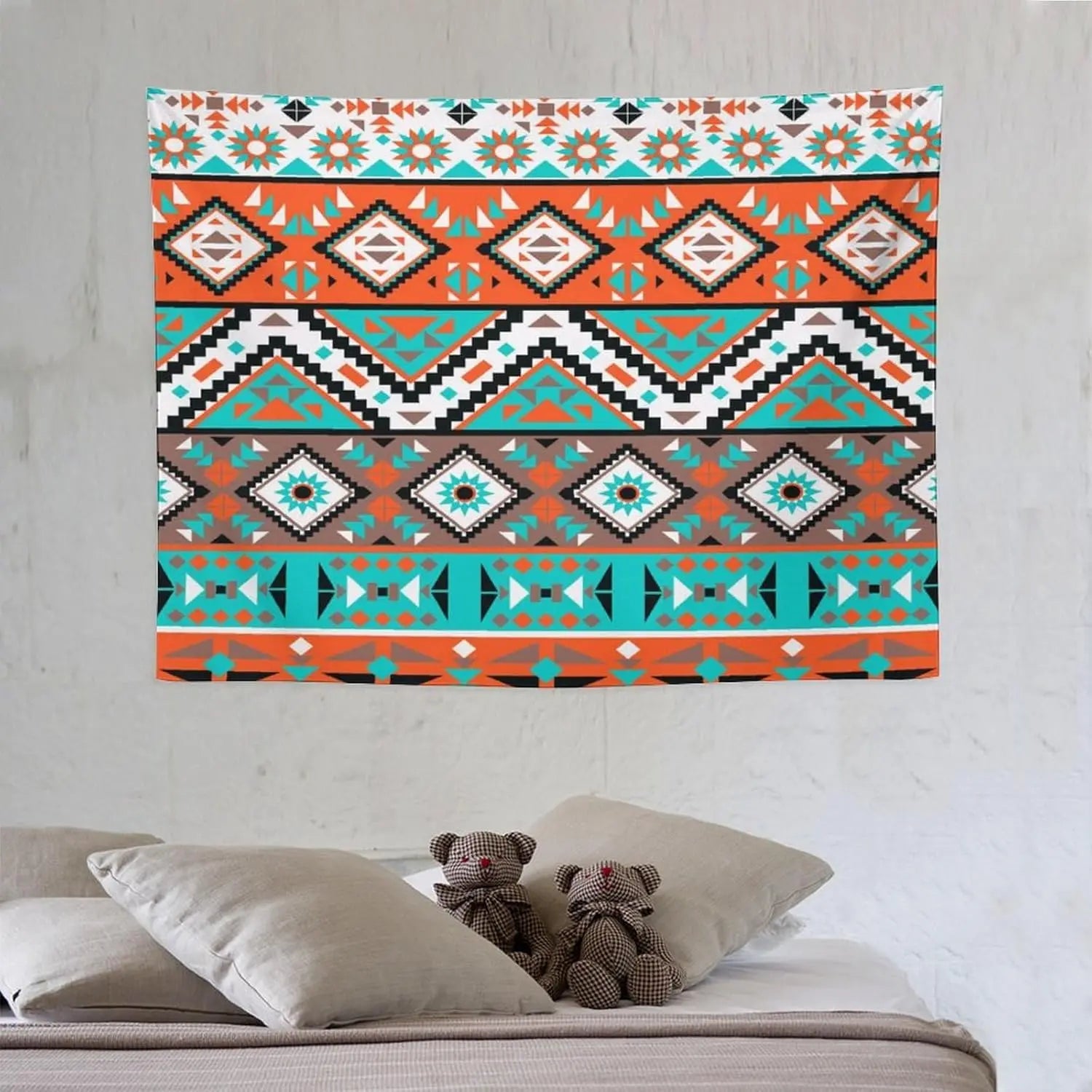 Southwestern Aztec Tapestry Wall Hanging Southwest Native American