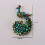 Luxury and fashionable peacock pin