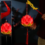 Mid-Autumn Festival Lotus Lantern Hand Held Glowing Light
