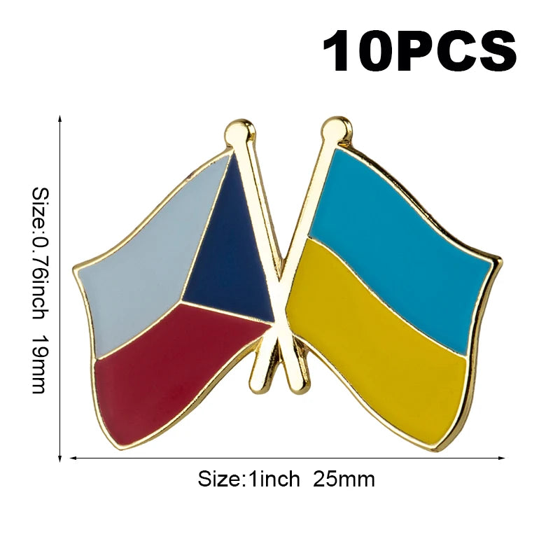 10pc Ukraine Friendship Badge International Collections
