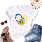 Ukraine Flag Sunflower