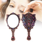 Creative Retro Peacock Open Screen Handheld Mirror