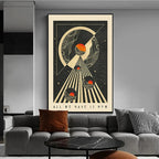 Bohemian Psychedelic 70s Poster Wall Art Canvas