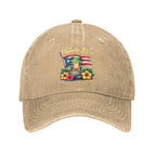 Hispanic Heritage Month Puerto Rico Coqui Frog Taino Symbol Baseball Cap
