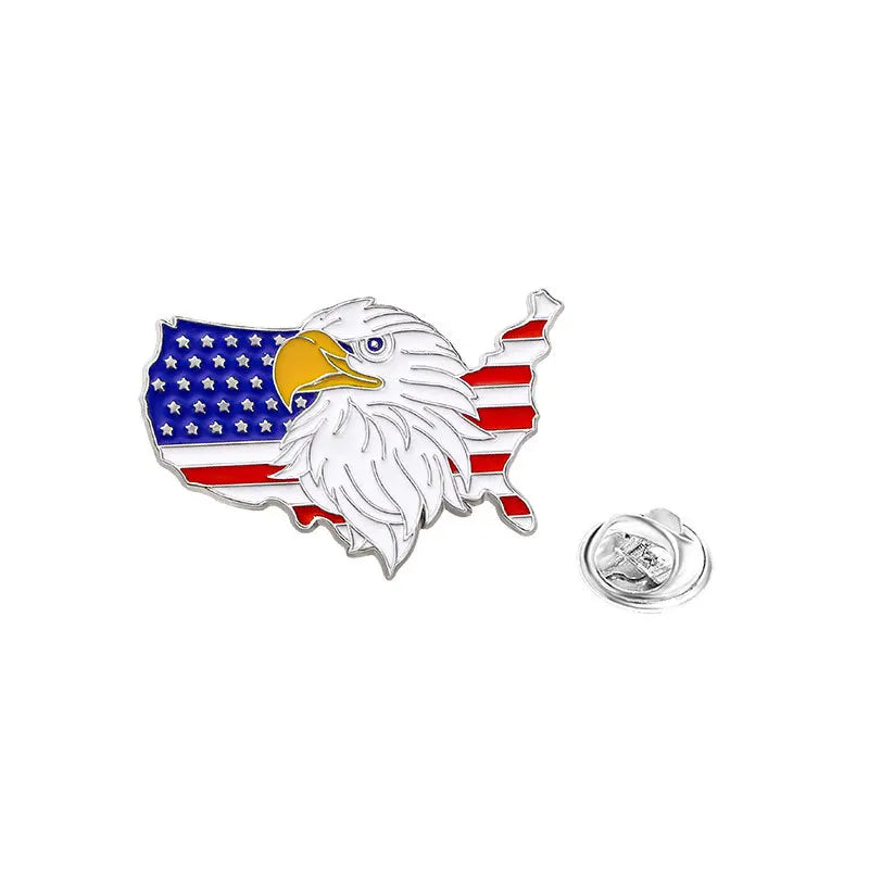 American Flag Enamel Pin Brooch