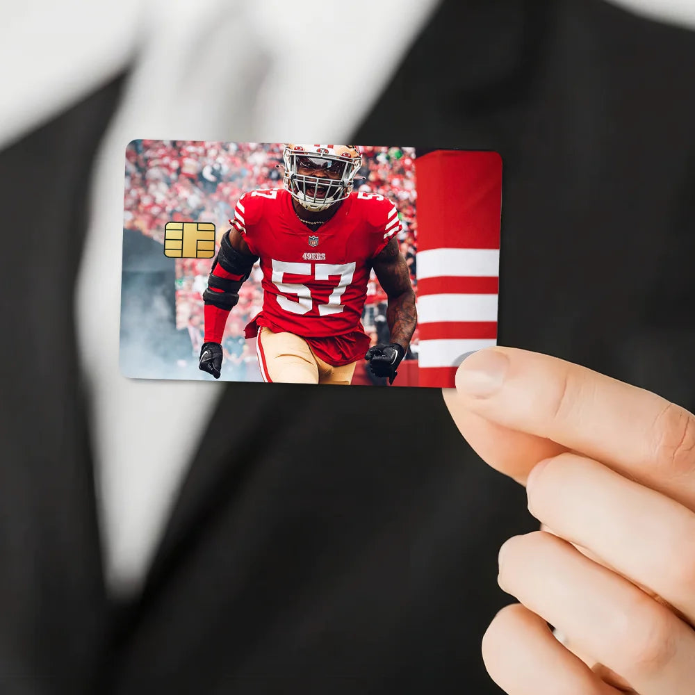 San Francisco 4-49ers NFLS Anti-Scratch Card Sticker