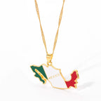 Mexican Map Necklace