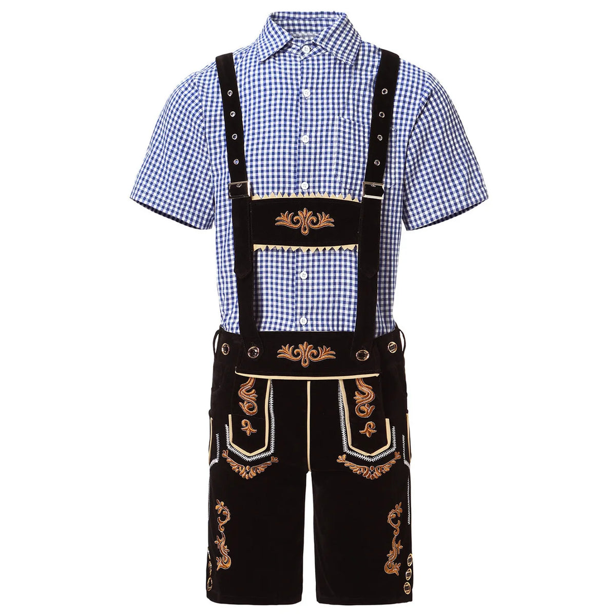 Men German Oktoberfest Lederhosen Costume