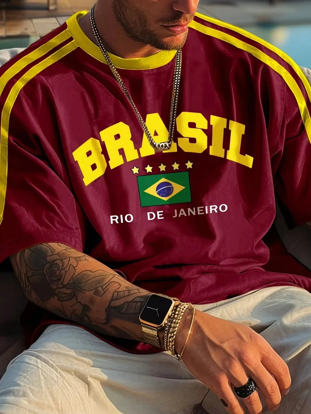 Brazil Rio Flag Tee Shirt