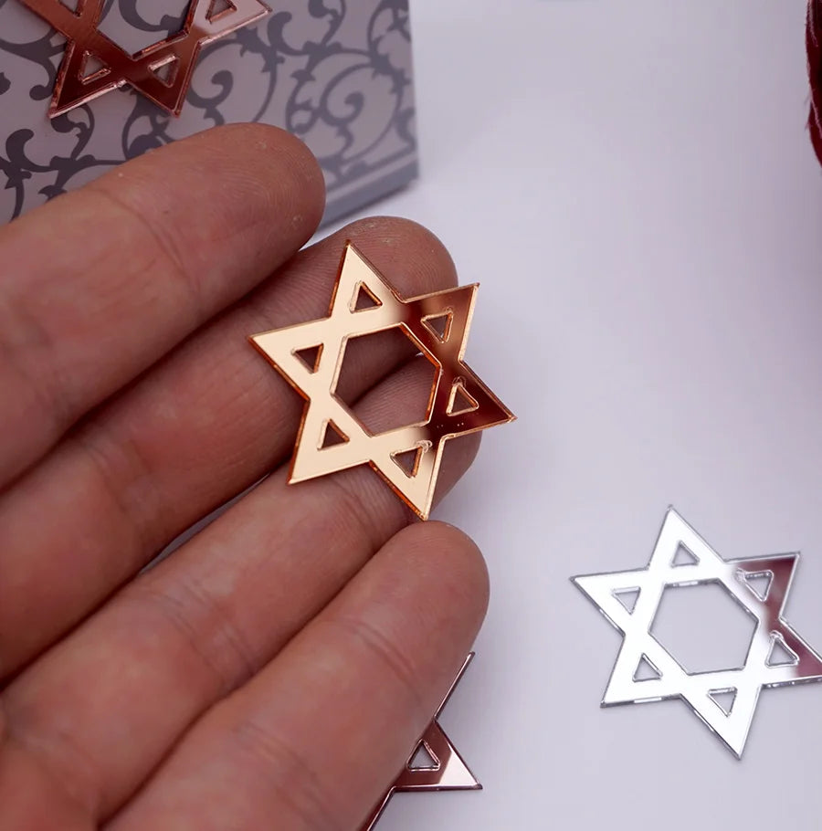 Star of David Acrylic Mirror Stickers