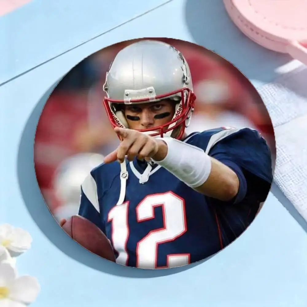 Football player Tom Brady Brooches Badges Pins