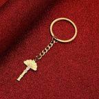 Stainless Steel Yezidi Peacock & Lalish Keychain