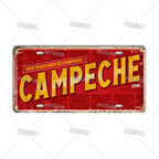 Artisian MEXICO License Plate