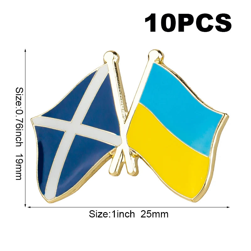 10pc Ukraine Friendship Badge International Collections