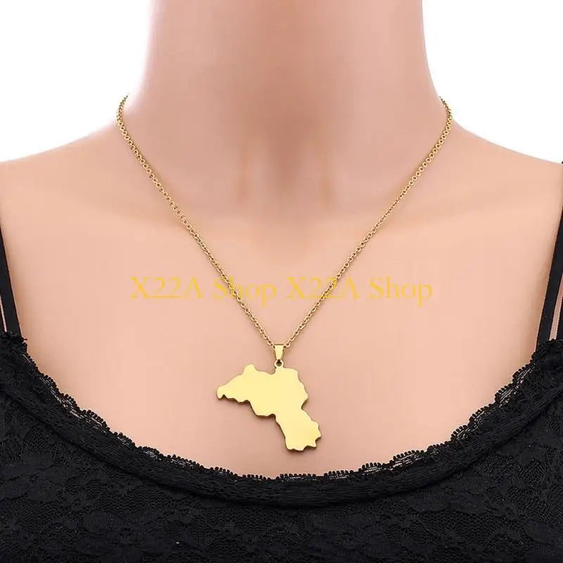 Unique Kurdistan Map Necklace