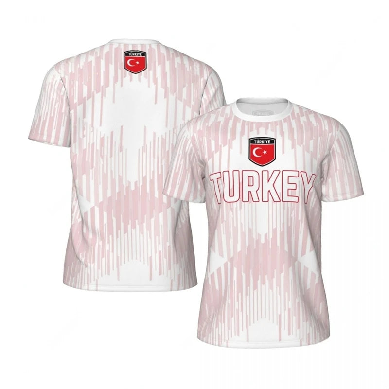 Fashion Turkey Flag Football T Shirt