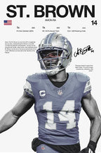 Classic American Football Sports Star Art Poster