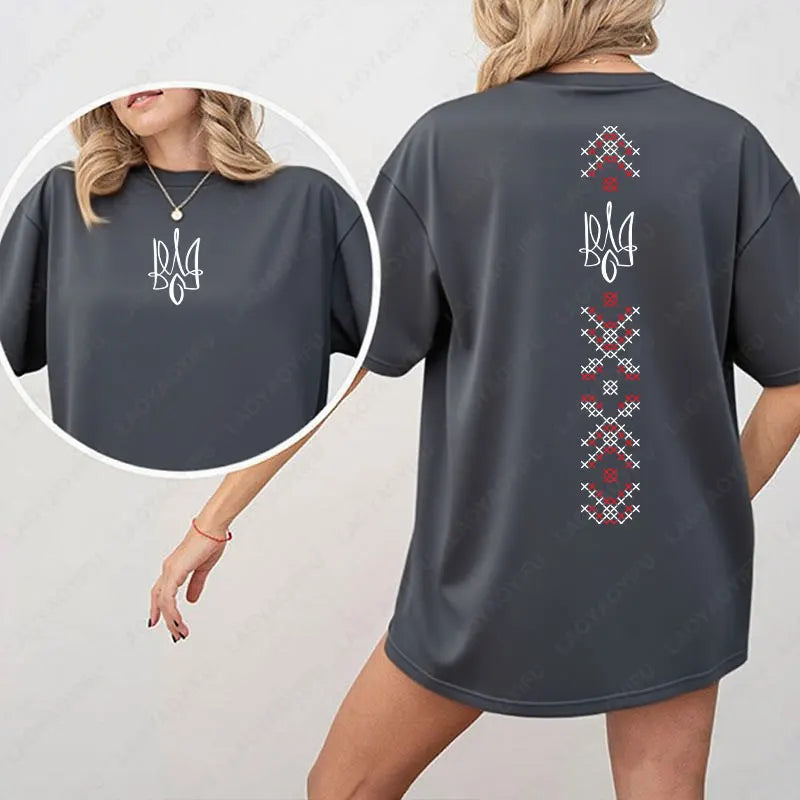 Ukraine Flag Shirt Symbol Tryzub