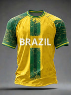 Brazil Style Football Jersey Unisex Top