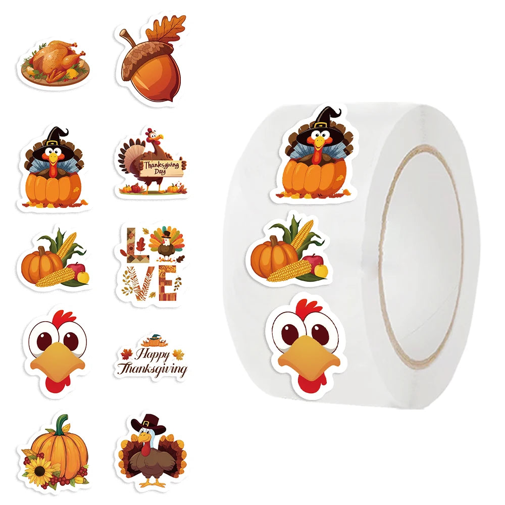 500pcs Thanksgiving Day Sticker