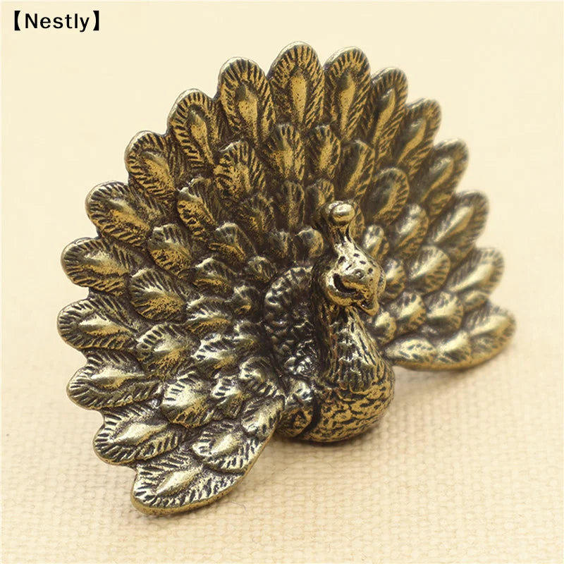 Peacock Statue Vintage Figurine