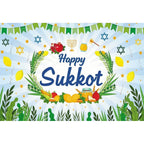 Jewish Collection Festival Rosh Hashanah Hanukkah Party Photo Backdrop