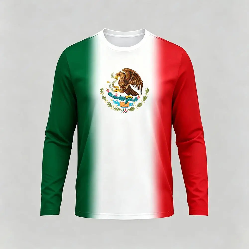 Mexico Themed Long Sleeve T-shirt