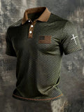 America 250th Anniversary Polo Shirt USA Flag