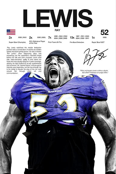 Classic American Football Sports Star Art Poster