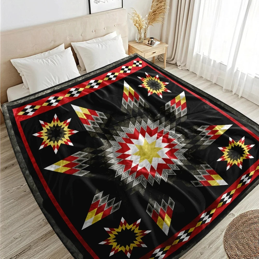 Native American Star Quilt Blanket