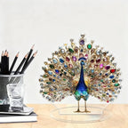1Pcs Quality 2D Crystal Peacock